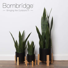 Fausse plante à plantes en pot 16 po Bornbridge, H 16 po x l 5 po x P 5 po