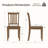 Tanvier Slatted Back Dining Chair Solid Wood Side Chair-682078794