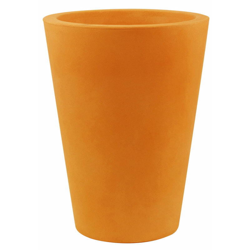 Nano Resin Pot Planter, 11" H x 5.5" W x 5.5" D, Black