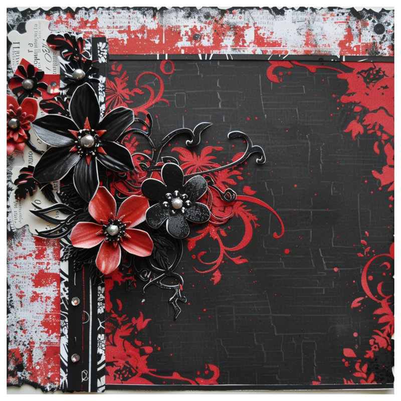 Tapisserie florale - Décoration murale, H 104 po x 88 avec 4 œillets
