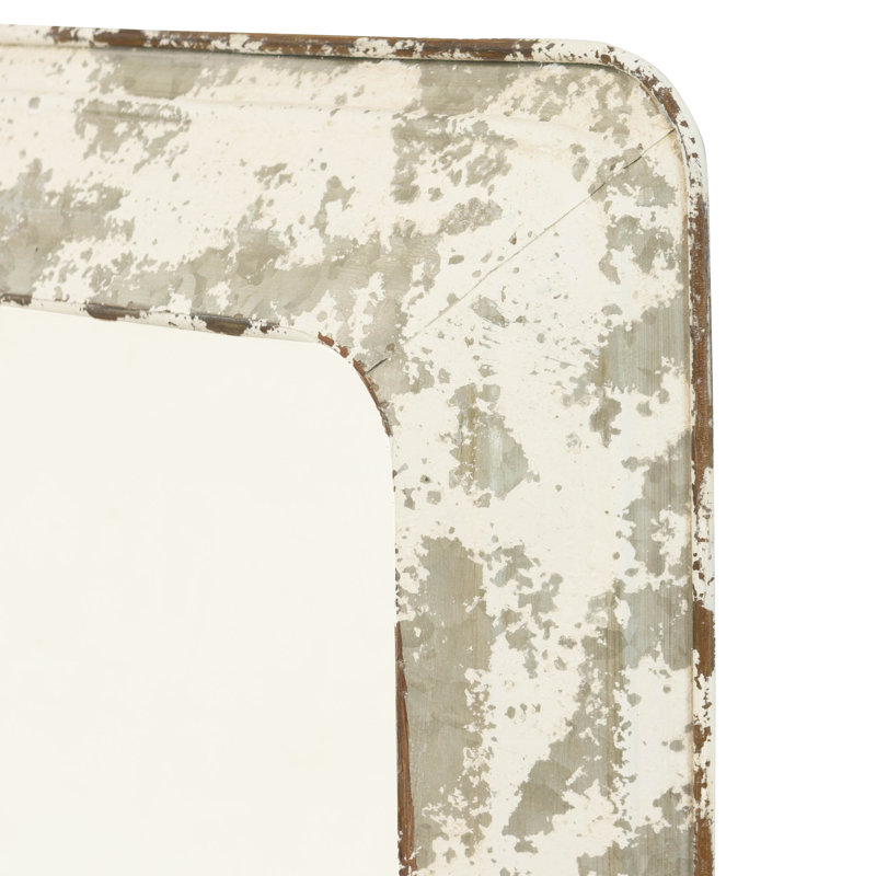Jaycee Rectangular Metal Farmhouse Wall Mirror