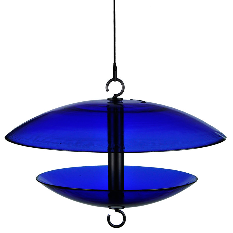 Dareck Hanging Decorative Bird Feeder, Navy Blue