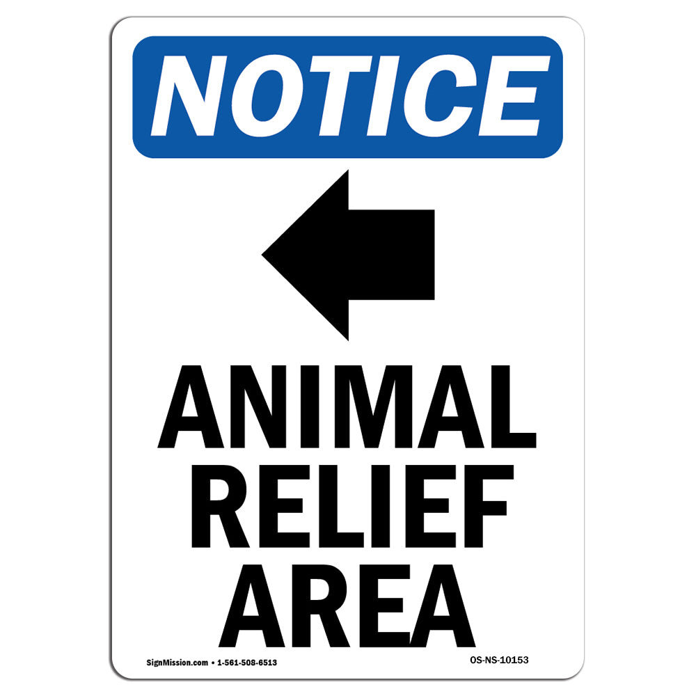 Relief Point Sign SignMission Animal Relief Area Aluminum Sign 18 x 24 | Wayfair