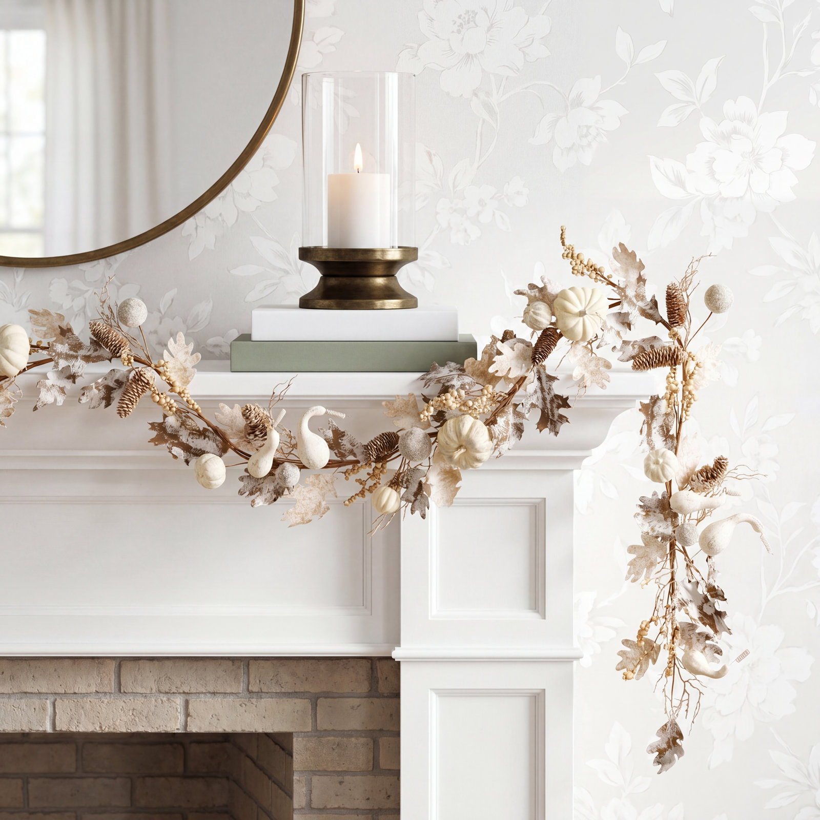 The Holiday Aisle® 72" Pumpkin and Pinecone Garland