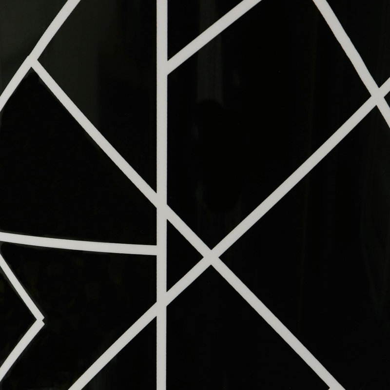 JVL Polypropylene WITH SILVER METAL TRIM ON TOP Decorative Bin