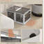 3 bacs de rangement empilables avec couvercles, roues, pliables, 18 gallons-778882784