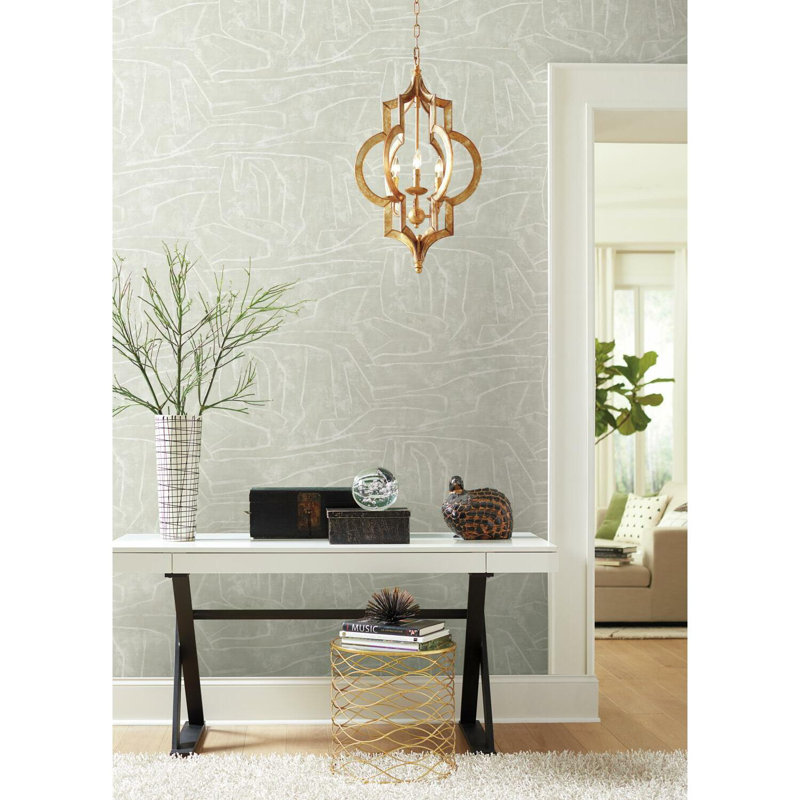 Vena Abstract Peel & Stick Wallpaper Roll, Beige