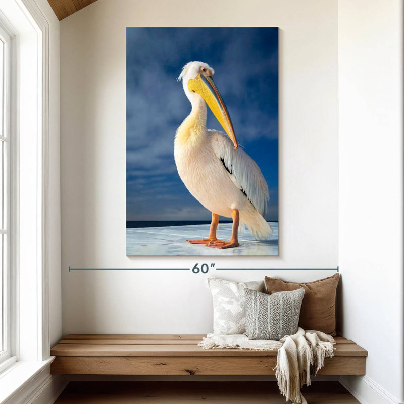 Brampt Shy Pelican, 51" H x 34" W