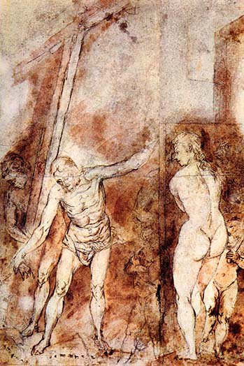 « christ »-impression, H 36 po x l 24 po x P 1,5 po