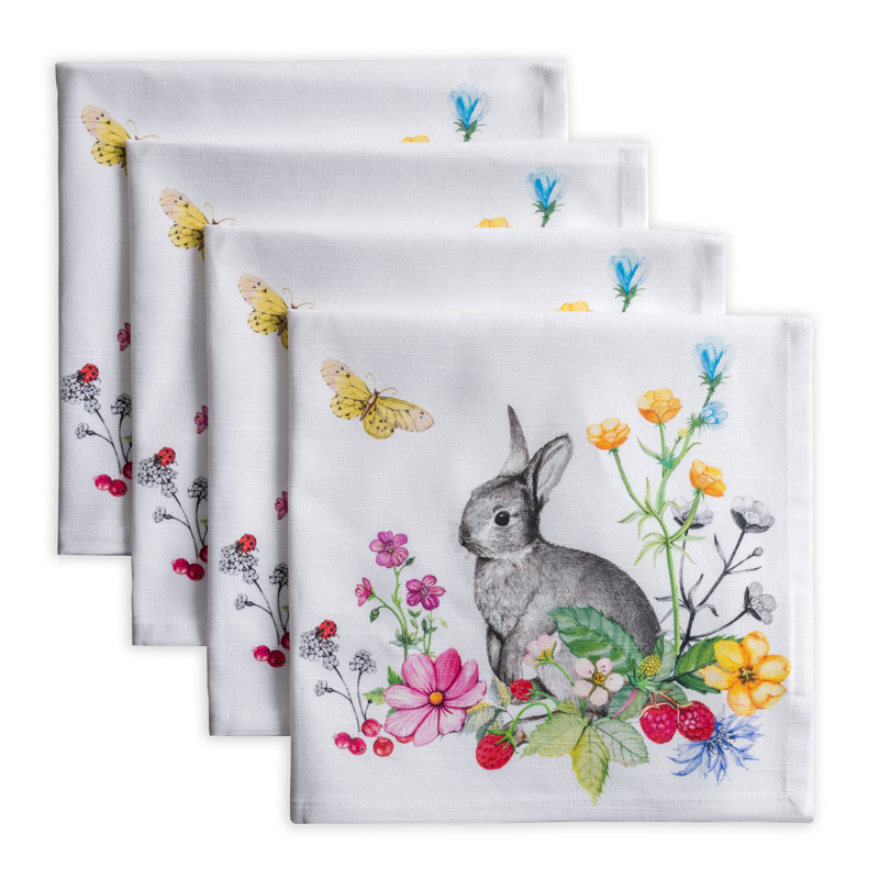 Serviettes 100% coton Maison d'Hermine Printemps - 20 po x 20 po