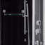 Douche hammam coulissante ronde encadrée l 47,2 po x H 89 po Platinum