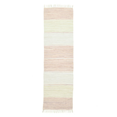 Leonhardt Striped Cotton Hand Woven Area Rug