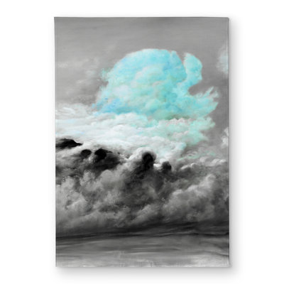 Blue Clouds Landscape Door Mat - Indoor Outdoor Home Decor