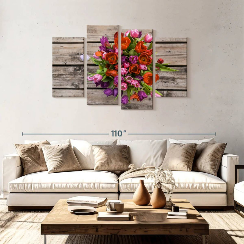 Bouquet de tulipes Harnek, H 48 po x l 75 po