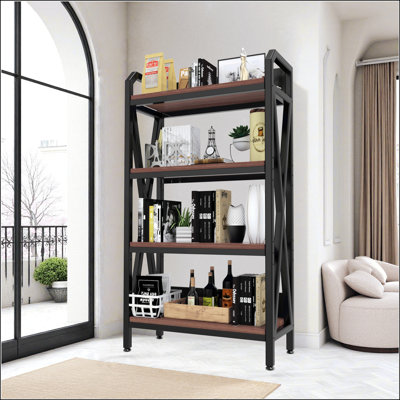 55''H Bakers Rack 4-Level Storage Shelves,Kitchen Storage Rack,Outdoor Shelf
