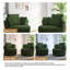 Fauteuil rembourré pivotant avec coussin (ensemble de 2)-116445230