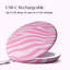 Miroir de maquillage compact à lumière Taylor Taylor, 5 pouces de large, rechargeable, grossissant 10x / 1x et 3 réglages de lumière -1334836982