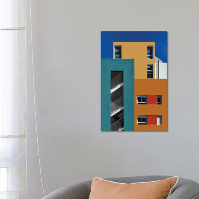 Colorful Urban Textures 1 Piece Wrapped Canvas Wall Art