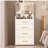 3 in 1 Vanity Desk with open Top Mirror,Small Make Up Vanity Set with Visible Glass Desktop,Compact Makeup Vanity with 3 Drawers,Dressing Table for Bedroom