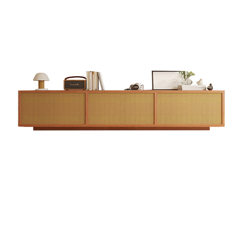 Meuble télé en bois de pin, 86.61"