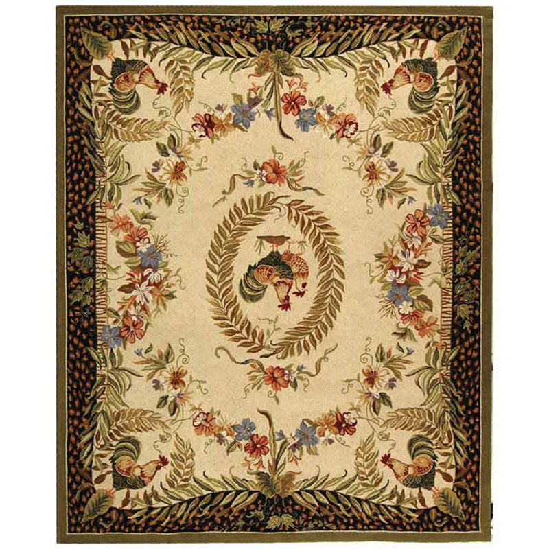 Wool Floral Indoor Rug