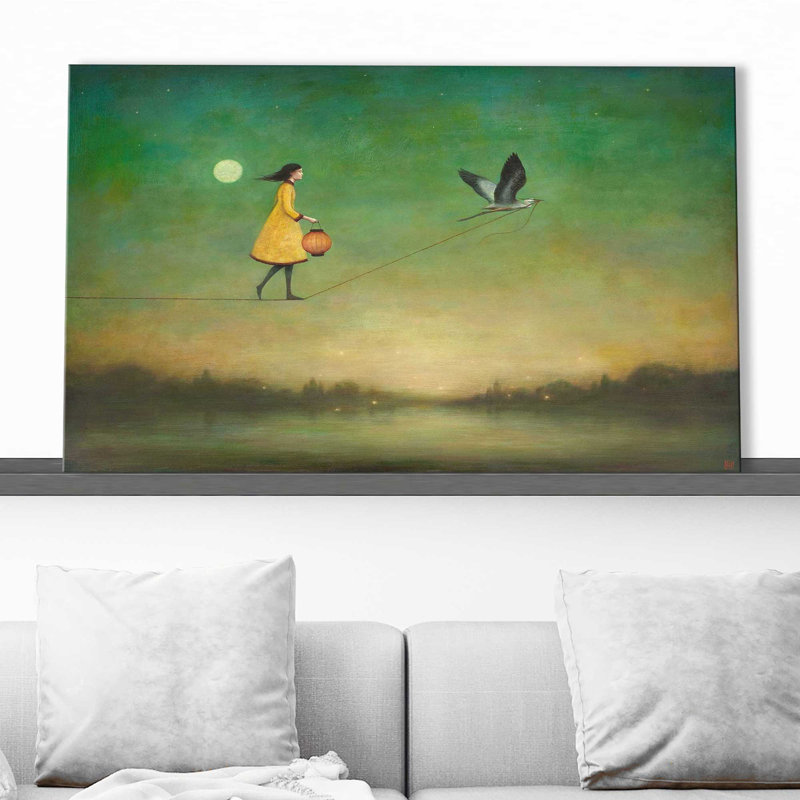 Blue Moon Expedition par - Peinture, Toile tendue, H 36 po x l 60 po x P 1,5 po