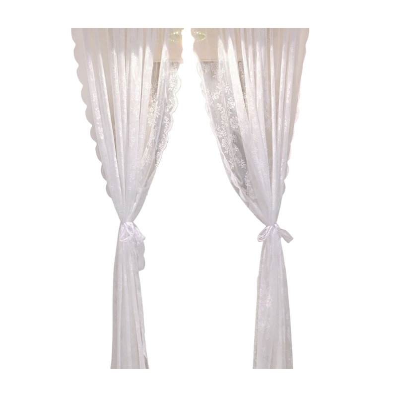 Dentelle, rideaux, gaze blanche, porte d'armoire, rideaux, fenêtre de salon, balcon, sans perforation