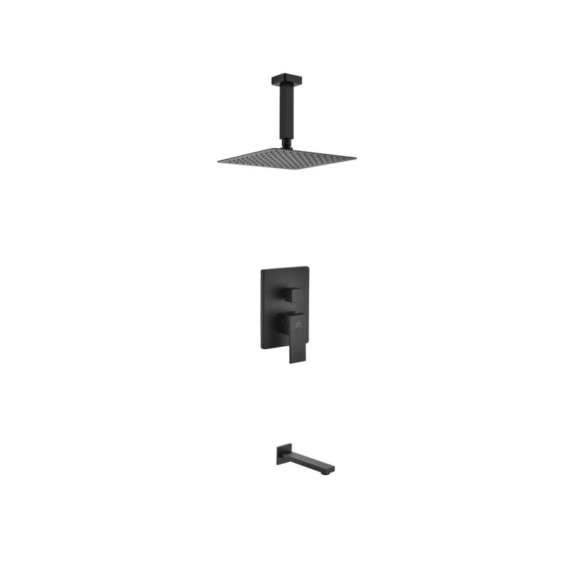 Aqua Piazza Complete Shower System with Rough in-Valve, 8