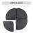 Large 4 Piece Round Fillable Weighted Offset Market Patio Umbrella Base