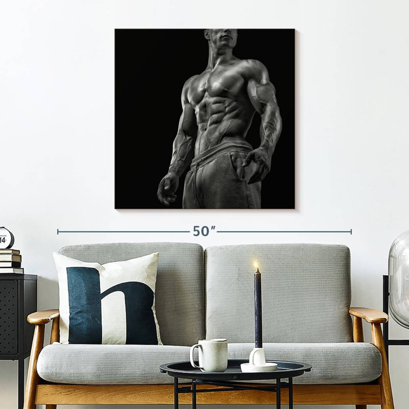 Senne, homme musclé, H 30 po x l 30 po
