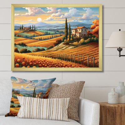 Pittoresque, art mural sur toile campagne