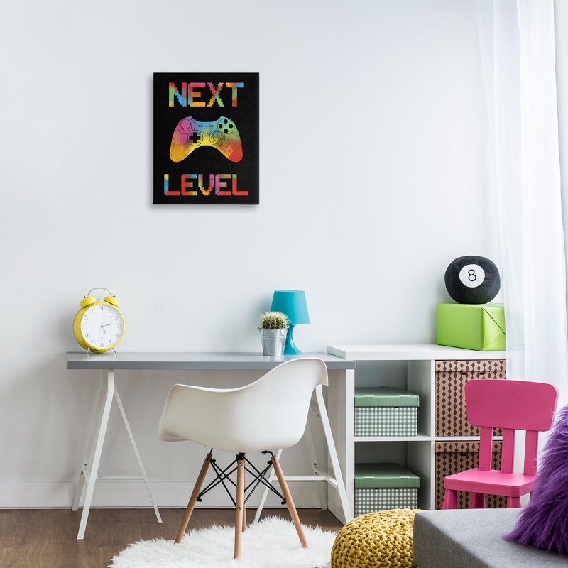 Next Level Rainbow Splatter Canvas, design by Marcus Prime, 20" H x 16" W