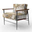 Chaise avec accoudoirs rembourrée et moderne Modern Golden Drip-2106922142