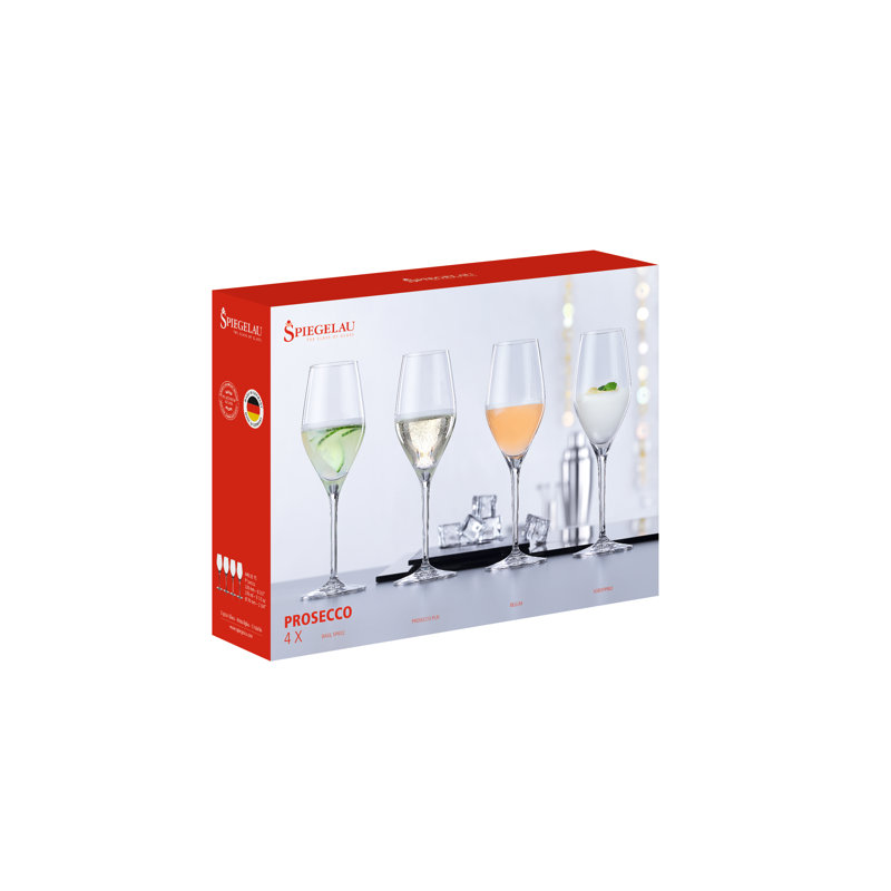 Special 4 pièces 10 oz. Ensemble de flûtes en cristal