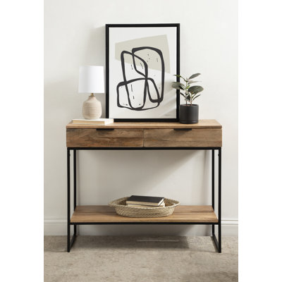 Willow 36'' Solid Wood Top Console Table