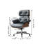 Chaise d'ordinateur pivotante en cuir