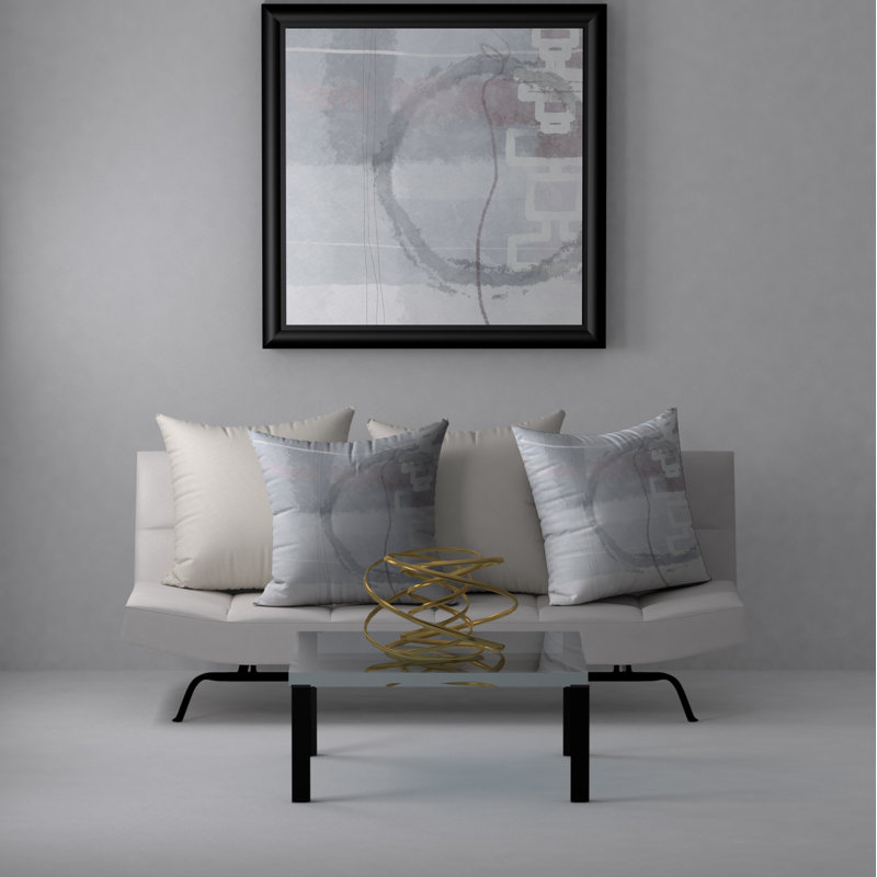 Housse de coussin décorative carrée à motif décoratif captivant seral, 24" X 24"
