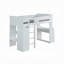 Lit mezzanine avec bureau et garde-robe