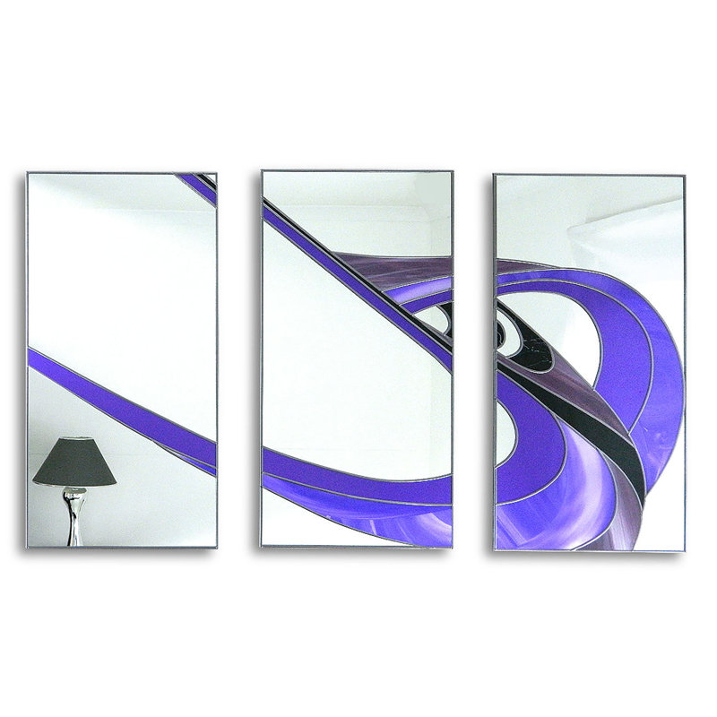Feld Flat Wall Mirror, Purple