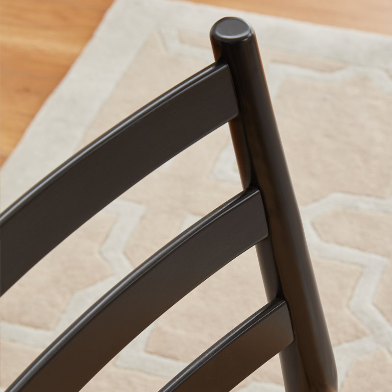 Chaise d'appoint Atyanna, Noir / beige