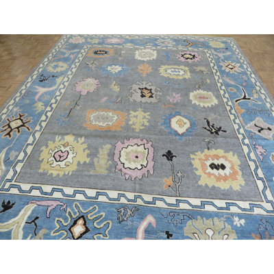 Tapis oriental turc coloré noué à la main 12 x 14 pi 9 po 60A5978E92304CD0A4DA919A919B7A91