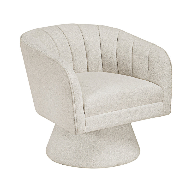 Fauteuil d'appoint pivotant, Beige