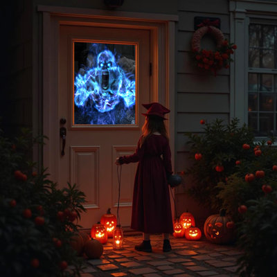 Écran de projection arrière blanc 40 po x 60 po avec quincaillerie de fixation pour projeter des vidéos d'Halloween