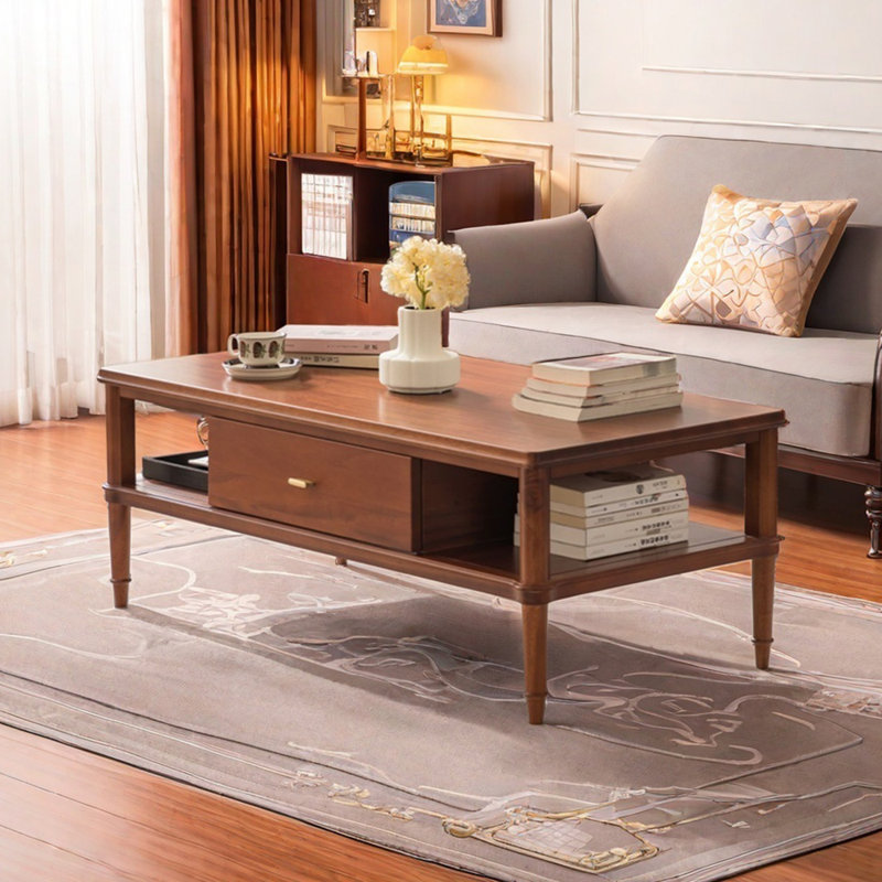 Minimalist Solid Wood Coffee Table