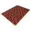 Tapis rouge / brun en laine noué à la main 8 pi 10 po x 11 pi 9 po Floral