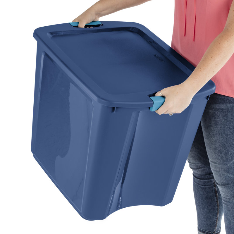 Sterilite 26 Gallon Latch & Carry Plastic Storage Tote Container Box