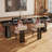 Black Rectangular Solid Wood Writing desk-661837911