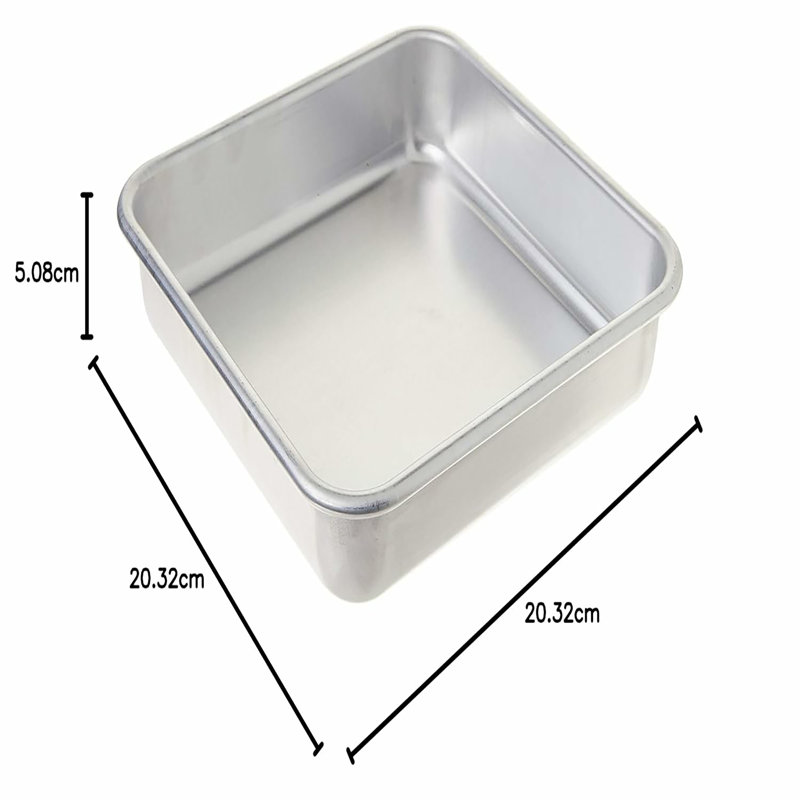 Nordic Ware Naturals Aluminum Commercial 8" x 8" Square Cake Pan