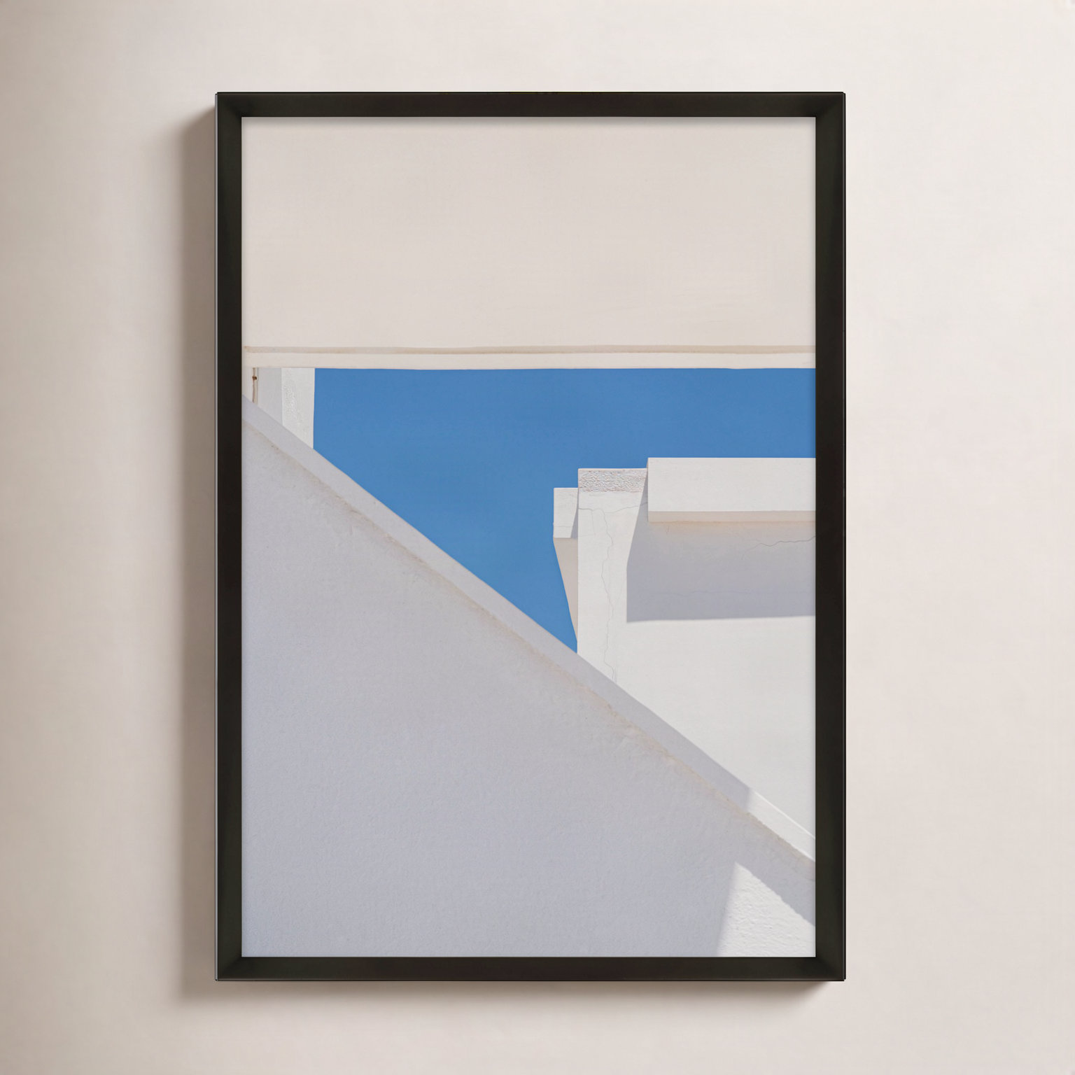 Afternoon in Greece No. 2 Print, 30" H x 21" W, Black