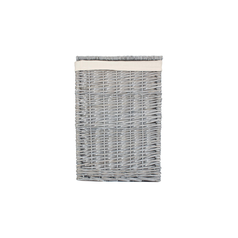 Wicker Laundry Hamper with Handles, 50cm H x 33cm W x 33cm D